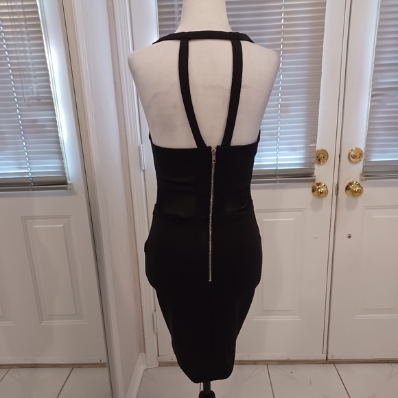 2/$50 Black Dress With Mesh Accents - Size Small - Picture 3 of 11